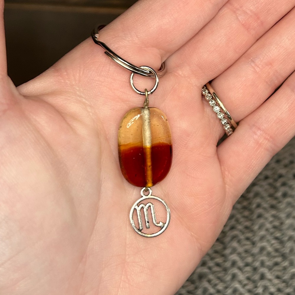 Handcrafted Scorpio Keychain
